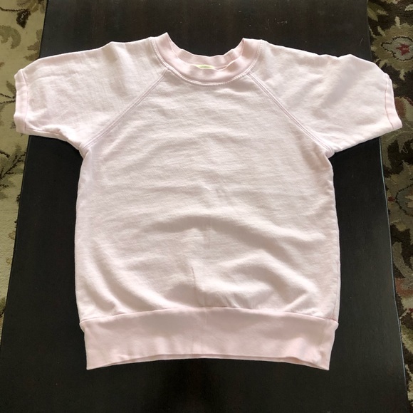 C&C California Pink Short Sleeve Pink Sweatshirt - Picture 12 of 16